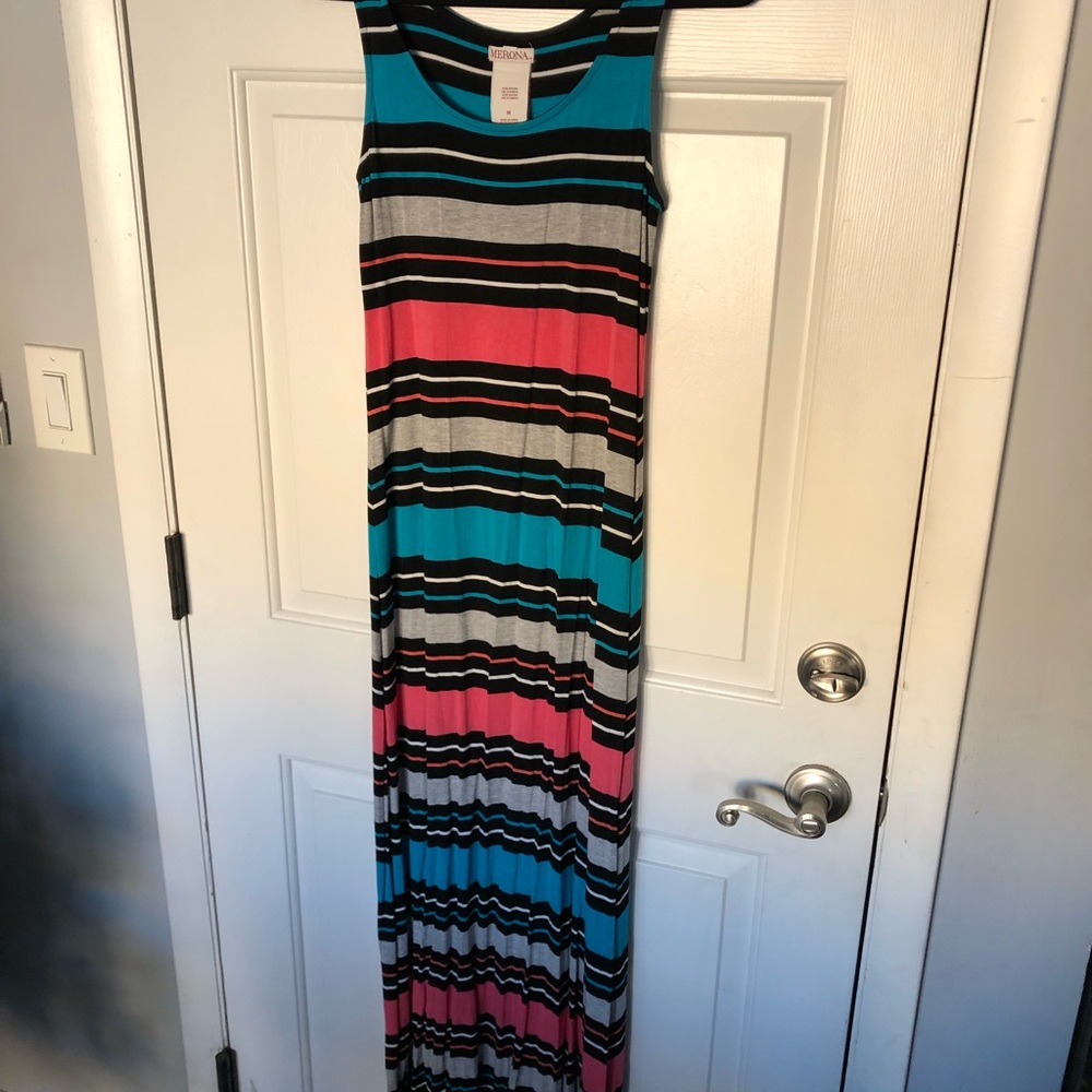 Merona maxi striped dress
